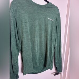 Columbia Heathered Green Sportswear Top
